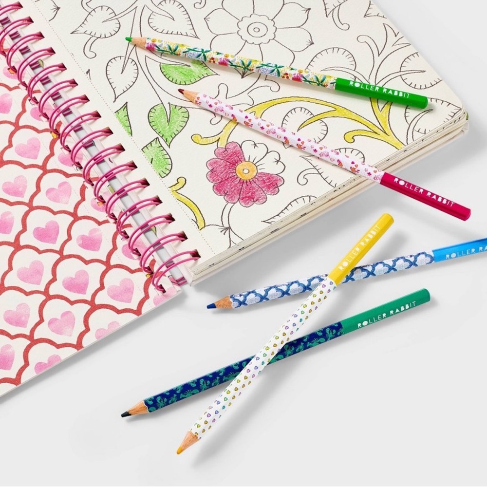 Roller Rabbit x Target Multicolor Pencil Set with Playful Case - Picture 5 of 5
